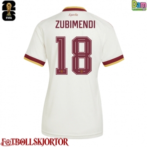 Spanien Martin Zubimendi #18 Bortatröja Dam VM 2026 Kortärmad